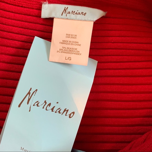 Marciano Fitted/stretch Red Dress tie neck ( NWT) - Picture 7 of 10